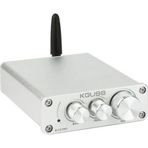 DrPhone NB2 Bluetooth 5.0 versterker - Krachtige Digitale Versterker Hi-Fi klasse D geïntegreerde versterker 2.0 CH - Geschikt voor thuisluidsprekers 50W x 2 met bas- en treble-regeling (met voeding)