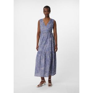 comma - Maxi-jurk - All-over Print - Ademend Katoen