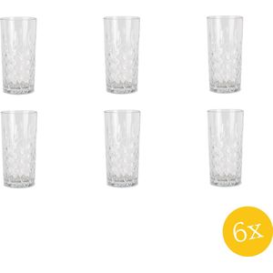 Clayre & Eef Waterglas set van 6 stuks 300 ml Glas Drinkbeker