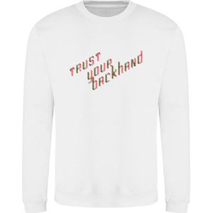 Heren tennis sweater - trust your backhand