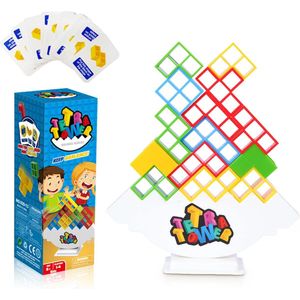Tetra Tower - Balance - 16 pcs - Speelgoed - spel - educatief - familie - gezelschap - tetris tower