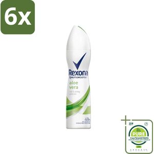 Rexona - Fresh Aloe Vera - Deodorant Spray - 150 ml - Voordeelverpakking - 6 stuks - Rexona deodorant - Antitranspirant