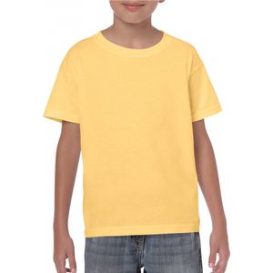 T-shirt Kind 7/8 years (M) Gildan Ronde hals Korte mouw Yellow Haze (x72) 100% Katoen