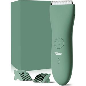 MrGoods Bodygroomer Mannen V2 - Body Trimmer Heren - Waterdicht - Scheerapparaat - Tondeuse Mannen - Veilig - Schaamhaar Trimmer Mannen - Groen
