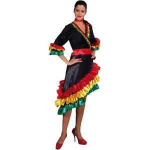 Magic By Freddy's - Brazilie & Samba Kostuum - Samba Rio Brasil - Vrouw - Zwart - Small - Carnavalskleding - Verkleedkleding