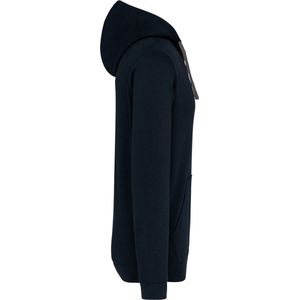 Kariban Hooded sweater met contrasterde capuchon K446 - Navy / Fine Grey - S