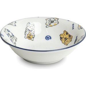 TOKYO DESIGN STUDIO - SCHAAL HAPPY CAT O/16,5CM|H5CM