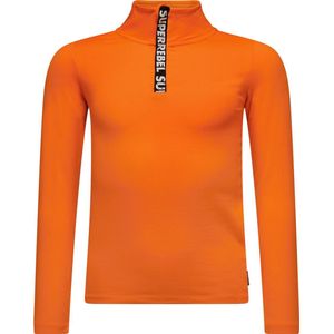 Super Rebel Spurt Ski Pully Fancy Tape Zipper Neon Orange