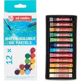 Art creation wateroplosbare oliepastels set 12 stuks