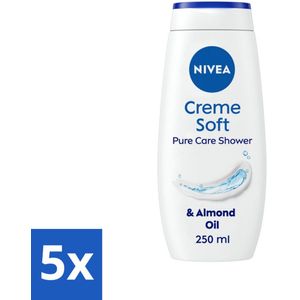 Nivea - Douchecrème - Rich Moisture Soft - 250 ml - Bulkverpakking - 5 stuks