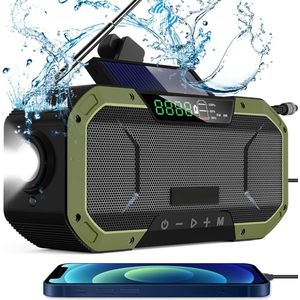 Noodradio Solar Opwindbaar - Noodradio Opwindbaar - Opwindbare Radio - Powerbank Zonne Energie