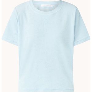 Seafolly Terry strand T-shirt van badstof - Licht Blauw - Maat S