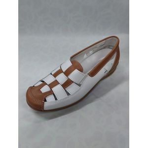 ROHDE 1178 / instappers / wit-bruin / maat 37