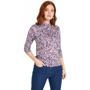 Stretch chinée gebreid onderhemd