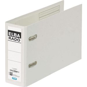 Elba Rado Plast ordner voor ft A5 dwars, wit, rug van 7,5 cm