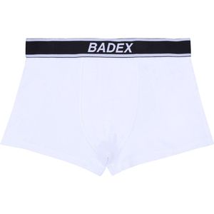 Witte katoenen herenboxershort BADEX