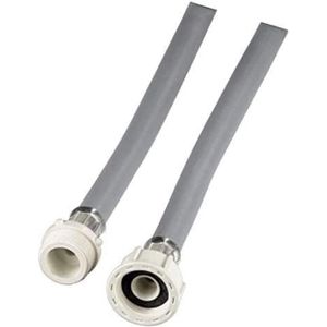 Verlengslang voor koudwatertoevoer - 2,5 m - grijs/wit - 1 stuk