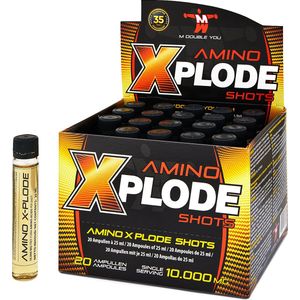 M Double You - Amino XPlode (20 x 10.000 mg) - met vitamines B1, B5 en B6 - Aminozuren - Vloeibaar