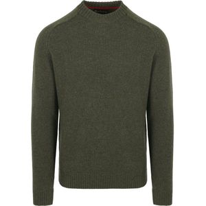 Barbour Grangetown Trui Wol Olijfgroen - Maat XL - Heren