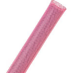 Techflex-PTN0.50NP/15-Kabelsok-Kabelsleeve-Kabelbeschermer-Kabel Management–Kabelkous-Kabelmantel - Maat: 6,4 mm – 19,1 mm-Kleur: Neon Pink-Lengte: 15 meter