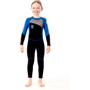 Bovista Wetsuit Kinderen - Swimsuit - Shorty - Surfpak - Duikpak - Lange Mouw - Zwemsuit - Blauw - 2-3y