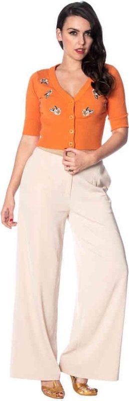 Dancing Days - ON THE NILE Wijde broek - XS - Creme