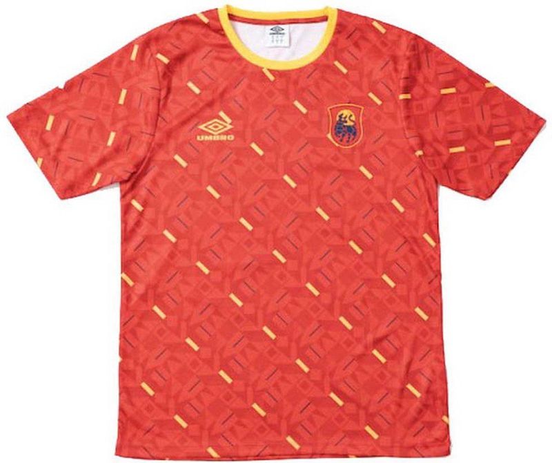 Umbro Spain All Over Print World Cup 2022 T-shirt Met Korte Mouwen