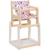 Poppen kinderstoel met tafel (2 in 1)