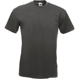 Fruit Of The Loom - Super Premium T-shirt - Licht Graphite - Korte Mouwen - Ronde Hals