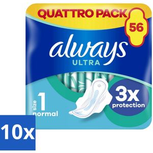 Always - Maandverband - Normal - Plus - 56 Maandverband - Bulkverpakking - 10 stuks