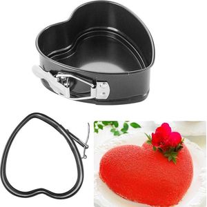 home & deco - Mini Springvorm Hart - Cakevorm - Taartvorm - Anti Baklaag - 12CM