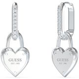 GUESS All You Need Is Love Dames Oorbellen Staal - Zilver