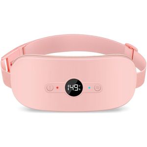 Draagbare draadloze elektrische verwarmingsmat, oplaadbaar, met 6 verwarmingsmodi en 6 massagemodi, roze model