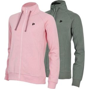 2-Pack Donnay - Vest met opstaande kraag (Amber) - Sporttrui - Dames - Shadow Pink/Jungle green (634) - maat XXL