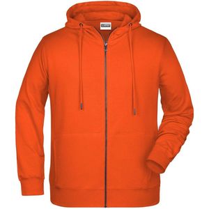 James and Nicholson Heren Basisrits Hoody (Oranje)