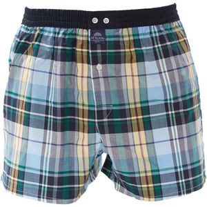McAlson losse boxer - geruit blauw/groen - S