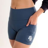 Belenberbel - Stretch Denim - Korte Leggings - Denim - Hoge Tailleband