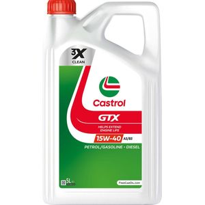 Castrol Motorolie GTX 15W-40 A3/B3 5 Liter