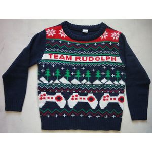 Kersttrui Team Rudolph - Maat 98-104