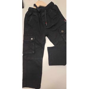 Free Star broek met elastiek en zakken aan de zijkant - kinderen - zwart - 4 jaar (98-104)