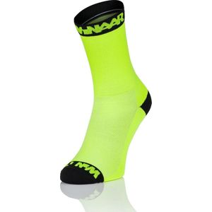 Winaar Fietssokken Zomer Unisex Fluo met Zwart Accent - Fluo2 - 42-44
