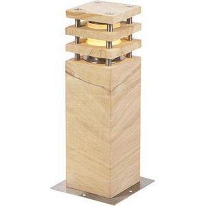 QAZQA grumpy - Moderne Staande Buitenlamp | Staande Lamp voor buiten - 1 lichts - H 40 cm - Beige - Buitenverlichting