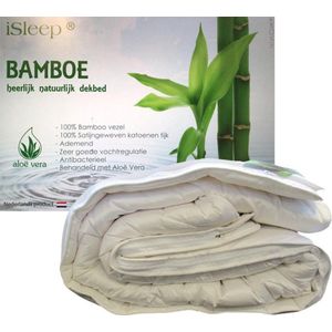 iSleep Bamboo DeLuxe 4-Seizoenen Dekbed - 100% Bamboe - Tweepersoons - 200x220 cm
