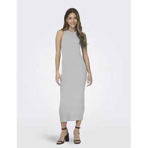 ONLY Onlbetty S/L Dress Cc JRS jurk voor dames, lichtgrijs gem., XS