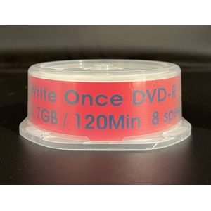 Circle DVD-R 25 stuks – 4.7GB 120min 8x Speed – Brandbare DVD’s in Spindle