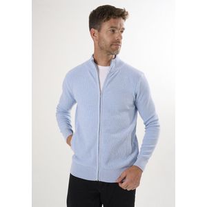 Felix Hardy Vest Met Rits - Cardigan - 100% Katoen Heren Blauw - M