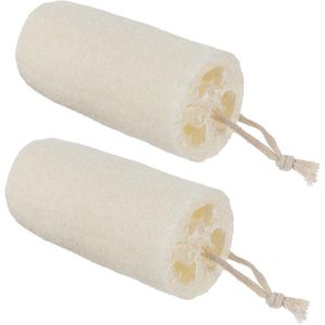 Allecto Plus - Organic Natuurlijke Loofah Spons Set voor Diepe Huidverzorging met Scrubber - Mannen Vrouwen SPA Badplezier