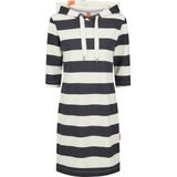 salzhaut - Jurk 'Use' - Navy / Wit - Jerseyjurk