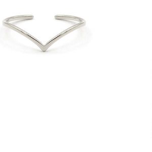 Mint15 Verstelbare ring 'Wish' - Zilver RVS/Stainless Steel