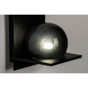 Lumidora Wandlamp 73111 - G9 - Zwart - Grijs - Metaal - Badkamerlamp